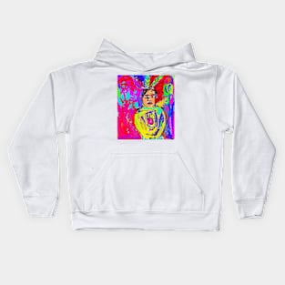 Pop Art Mod  Native American Indian Kids Hoodie